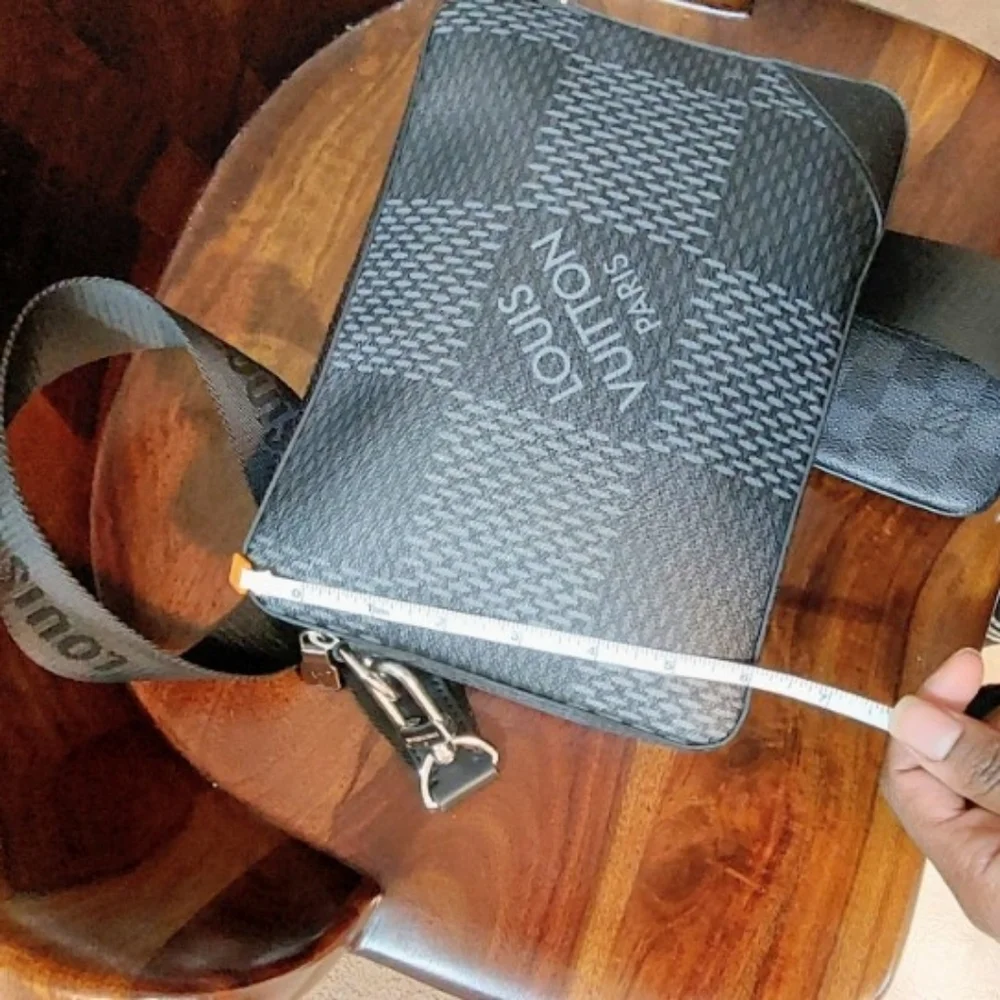 Louis Vuitton Men's Black Damier Graphite Canvas Crossbody Bag
